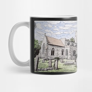 English Suffolk Church Painting Mug